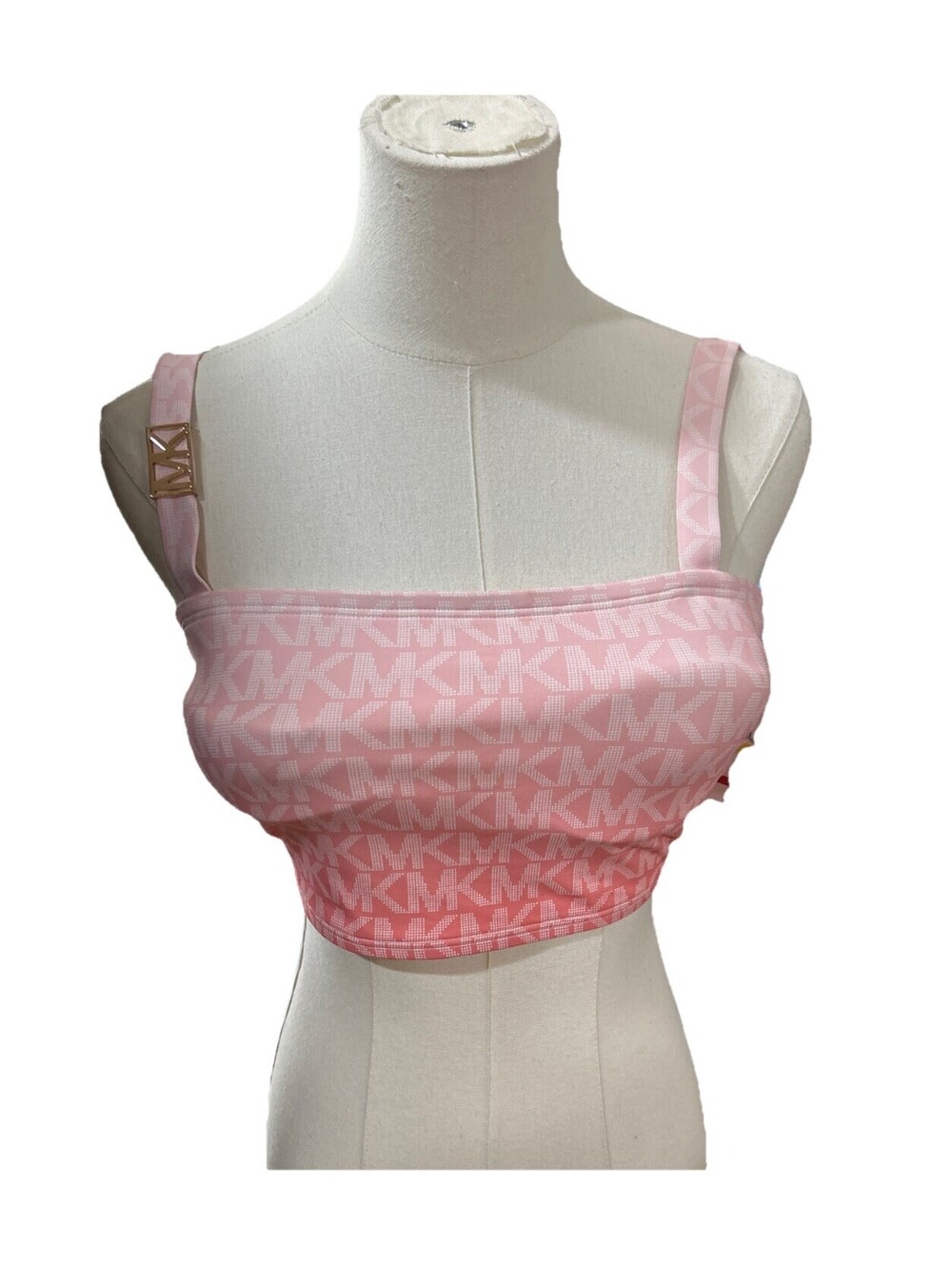 Michael Kors Swimsuit Top Medium Women’s Sangria MM1J534 Swimwear Beach